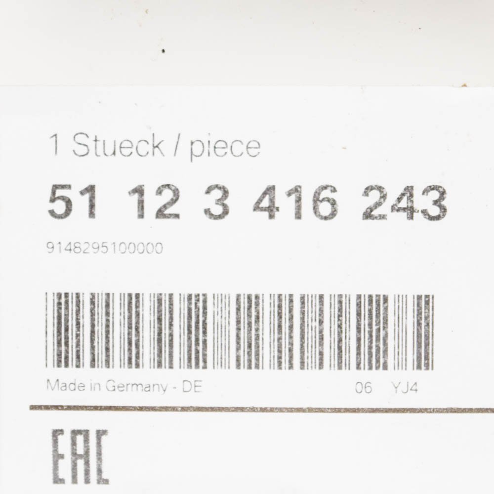 new bmw x3 e83 rear bumper tow bar cover cap hole 51123416243 3416243 original