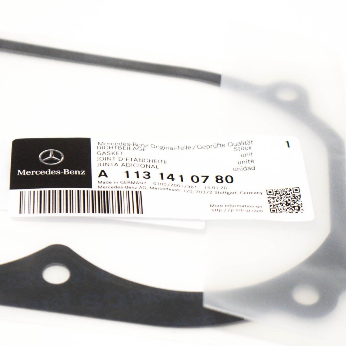 NEW MERCEDES BENZ CL C215 REAR SUPERCHARGER GASKET A1131410780 ORIGINAL