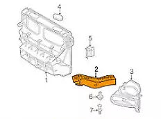 NEW BMW X5 E70 FRONT LEFT BRAKE AIR DUCT 3.0XDRIVE 51747222877 ORIGINAL