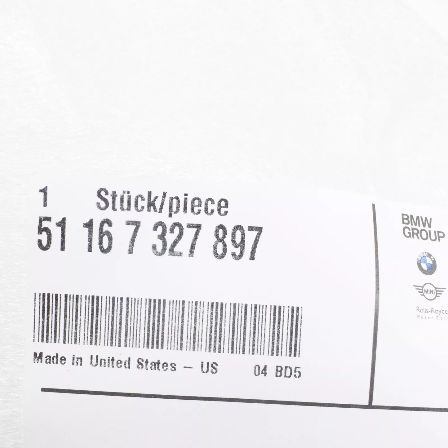 NEW BMW X5 F85 LEFT WING MIRROR LOWER COVER 51167327897 7327897 2015 ORIGINAL