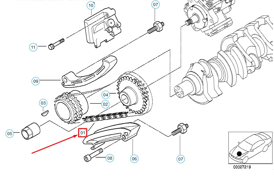 NEW BMW 3 E46 TIMING CHAIN 13522248729 2248729 ORIGINAL