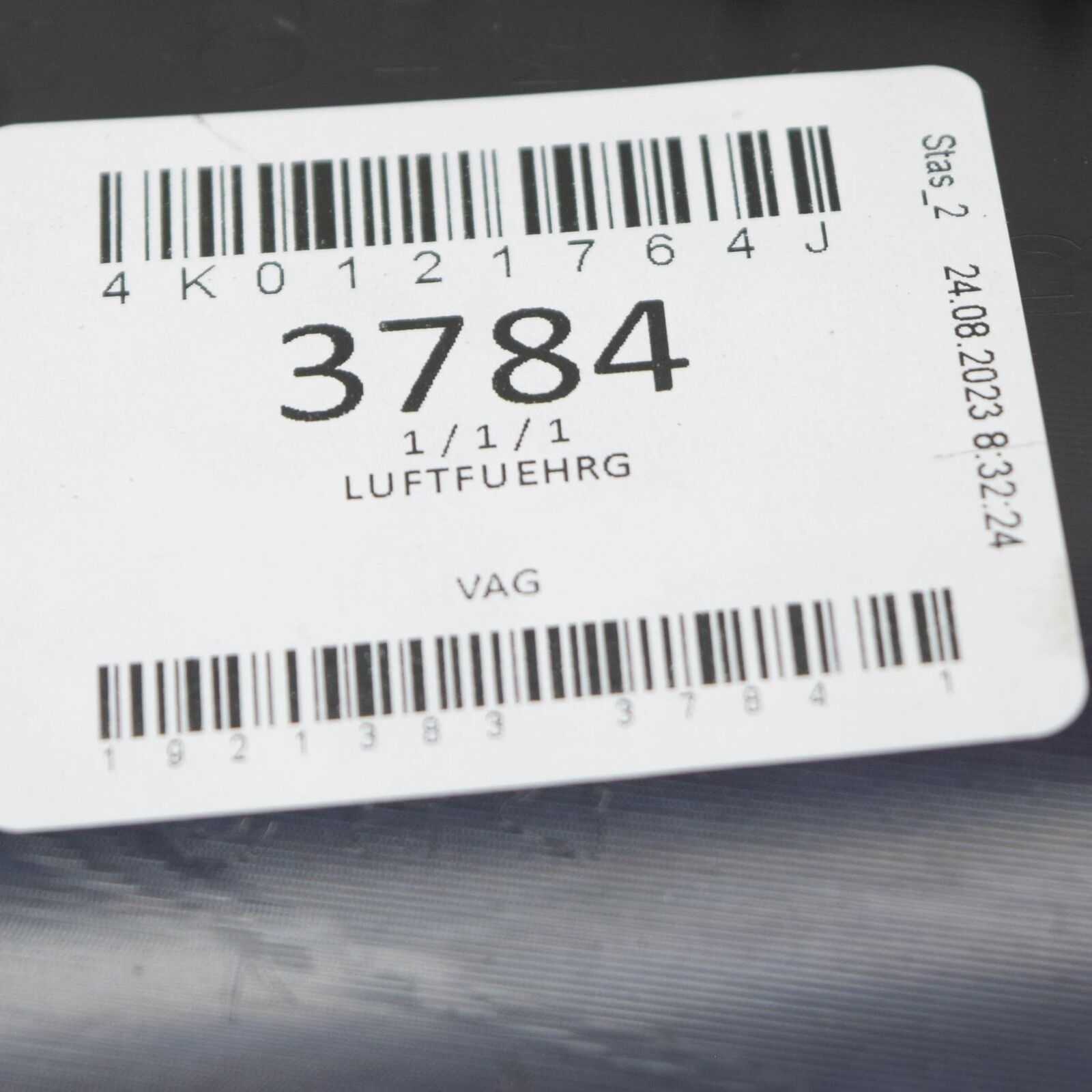 NEW AUDI A6 C8 FRONT RIGHT AIR GUIDE 4K0121764J ORIGINAL