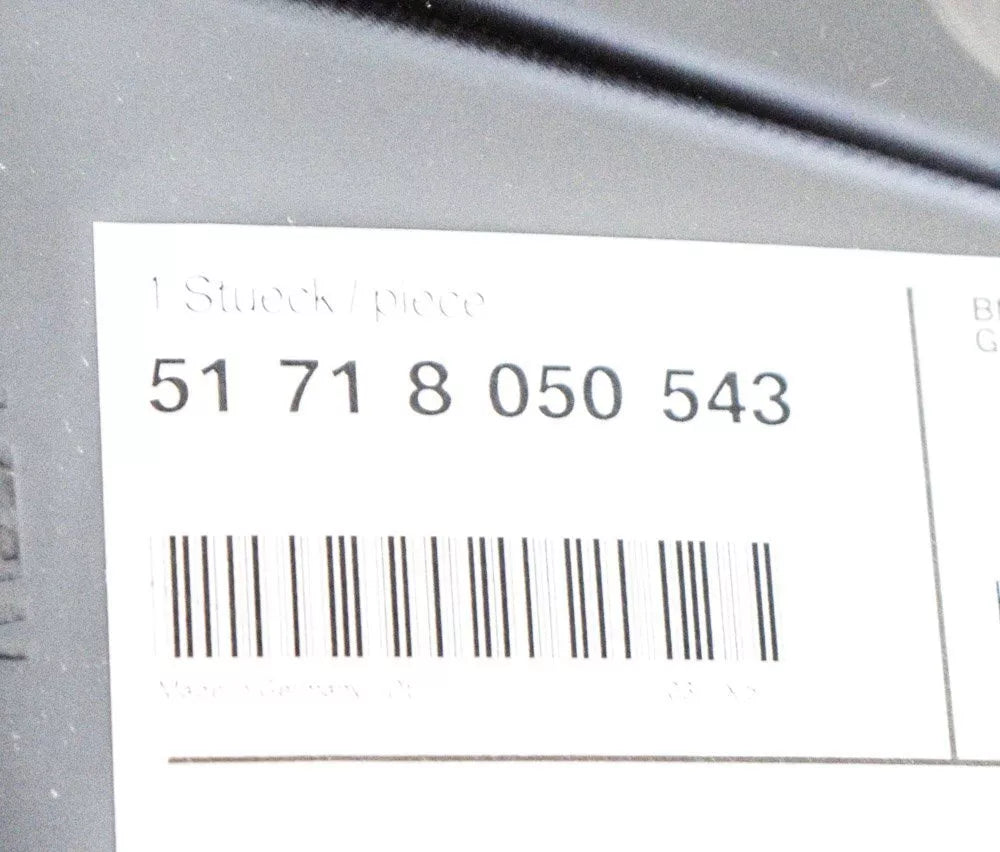 NEW BMW 6 F12 M6 FRONT LEFT WHEEL MUD GUARD FRONT PART 51718050543 ORIGINAL