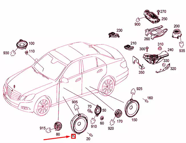 NEW MERCEDES-BENZ E W212 FRONT DOOR LOUDSPEAKER A2129067000
