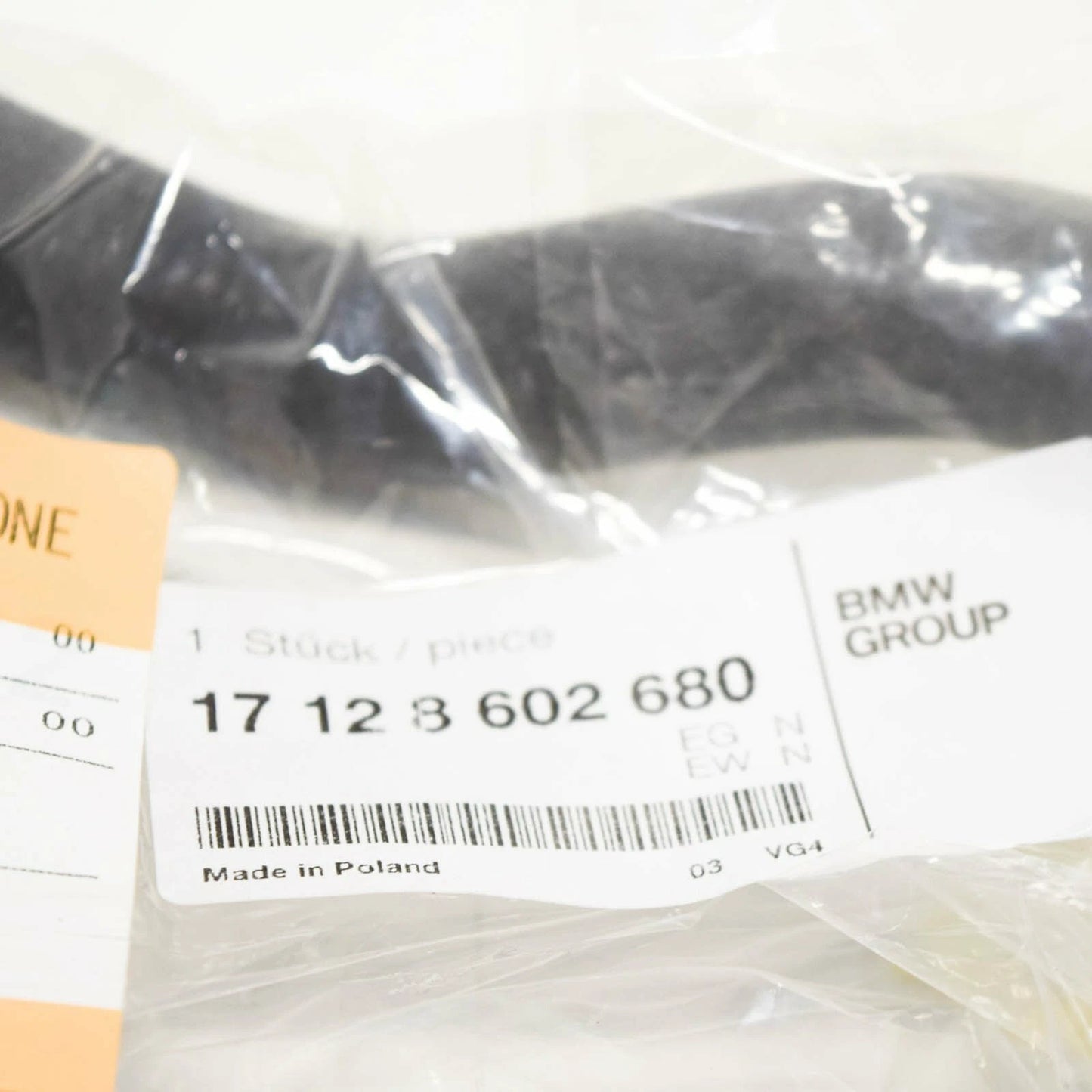 NEW BMW 7 G11 G12 AIR CHARGE COOLER EXPANSION LINE PIPE 17128602680 ORIGINAL