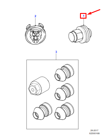 new jaguar xe x760 wheel nut kit c2d54171 original