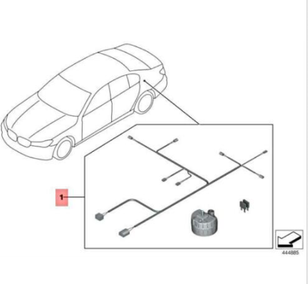 new bmw 5 g30 theft alarm system retrofit kit 65122245615 original