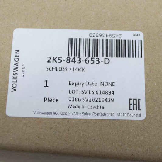 NEW VW CADDY 2K MK3 SLIDING DOOR LEFT REMOTE OPERATED LOCK 2K5843653D ORIGINAL