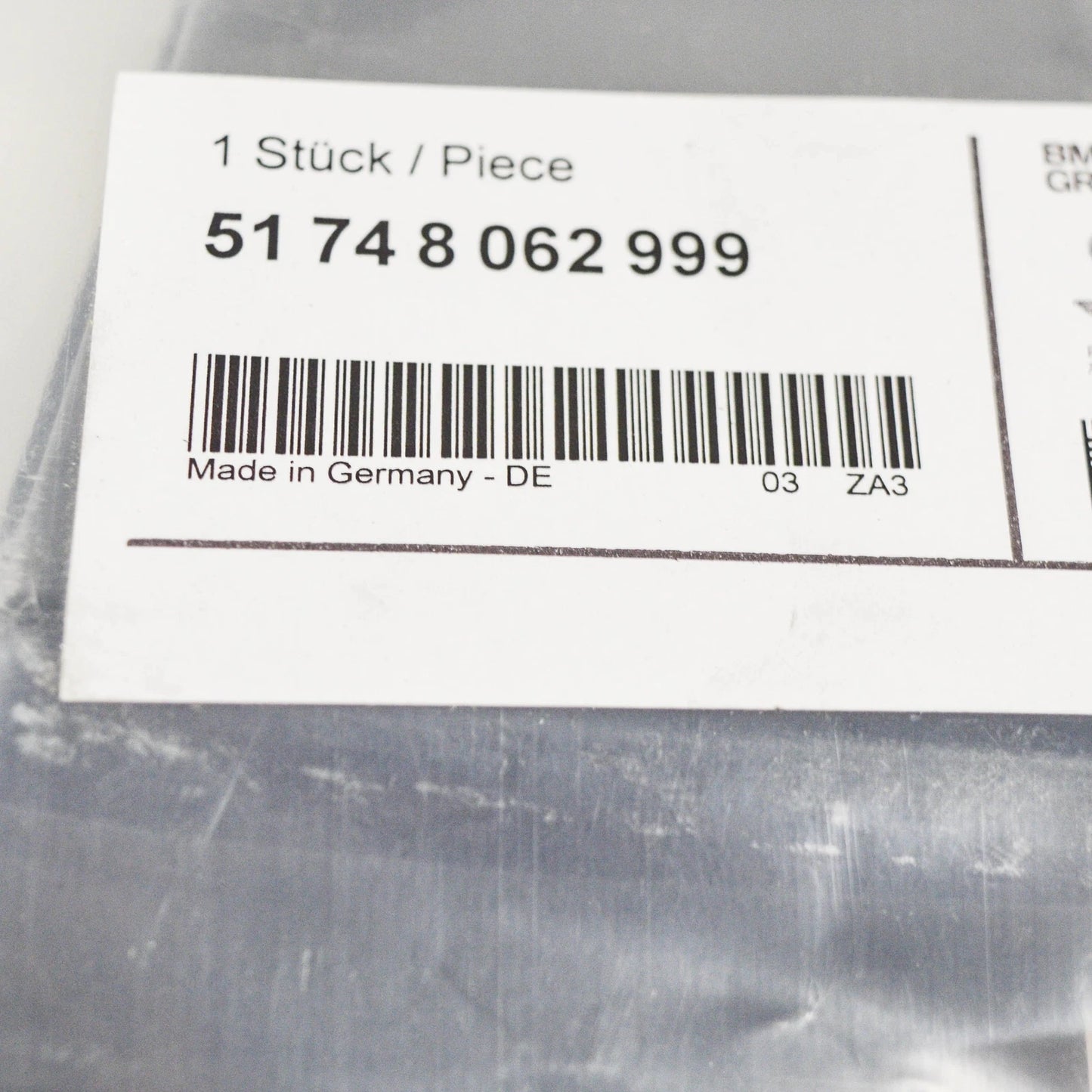 NEW BMW X1 F48 FRONT CENTER LEFT M AIR DUCT TRIM 51748062999 ORIGINAL