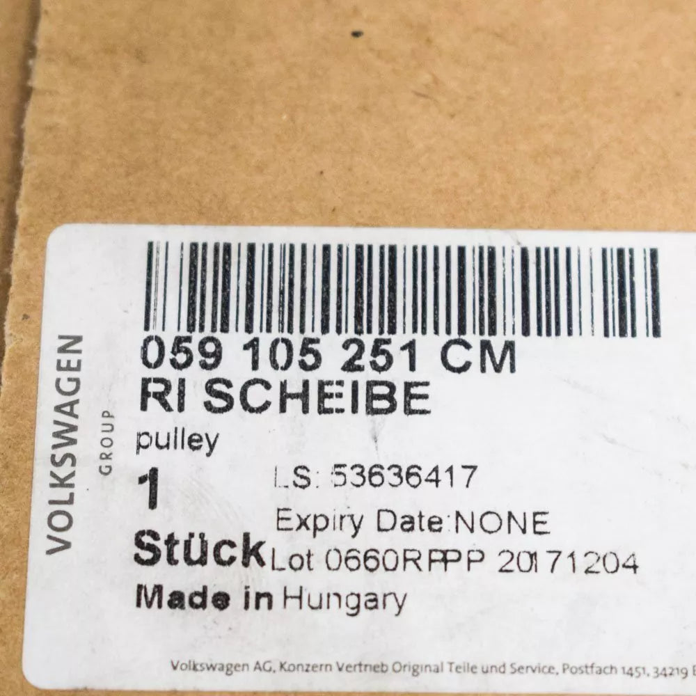 NEW AUDI A7 4G8 3.0 TDI ENGINE VIBRATION DAMPER 059105251CM ORIGINAL