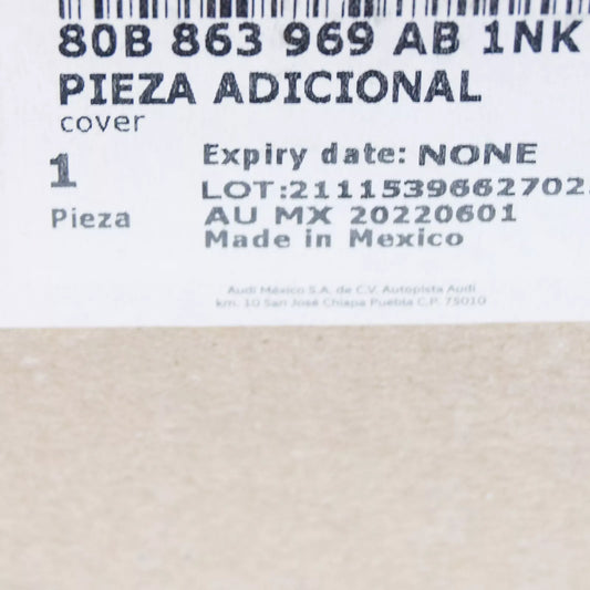 NEW AUDI Q5 80A MK2 CENTER CONSOLE COVER TRIM LHD 80B863969AB1NK ORIGINAL