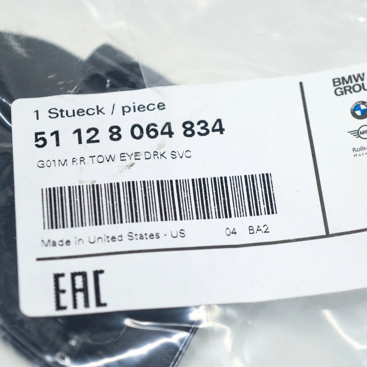 NEW BMW 3 F30 F80 FRONT LED HEADLIGHT COVER CAP 63117419614 ORIGINAL