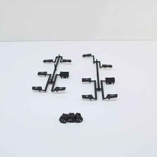 NEW BMW 5 E60 CLIMATE CONTROL FACEPLATE BUTTON COVER KIT 61319250196 ORIGINAL