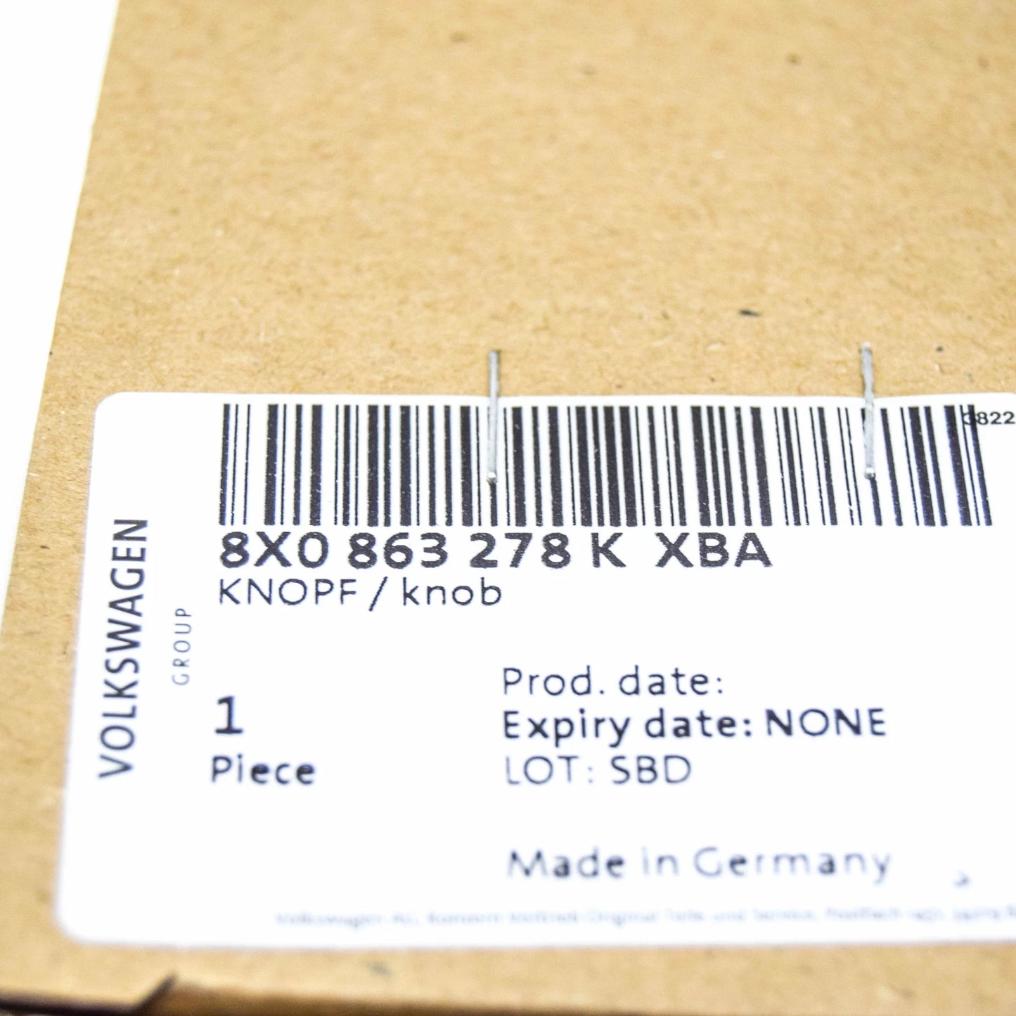 NEW AUDI A1 8X GEARSTICK KNOB WITH TRIM 8X0863278KXBA ORIGINAL