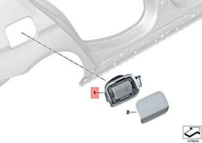 NEW BMW 5 G30 FUEL TANK COVER POT 51177387940 ORIGINAL