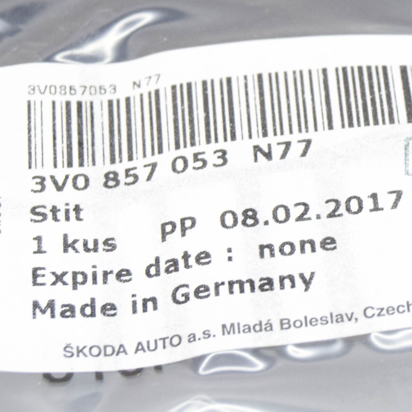 NEW SKODA SUPERB MK3 LEFT INSTRUMENT HOUSING COVER LHD 3V0857053N77 ORIGINAL