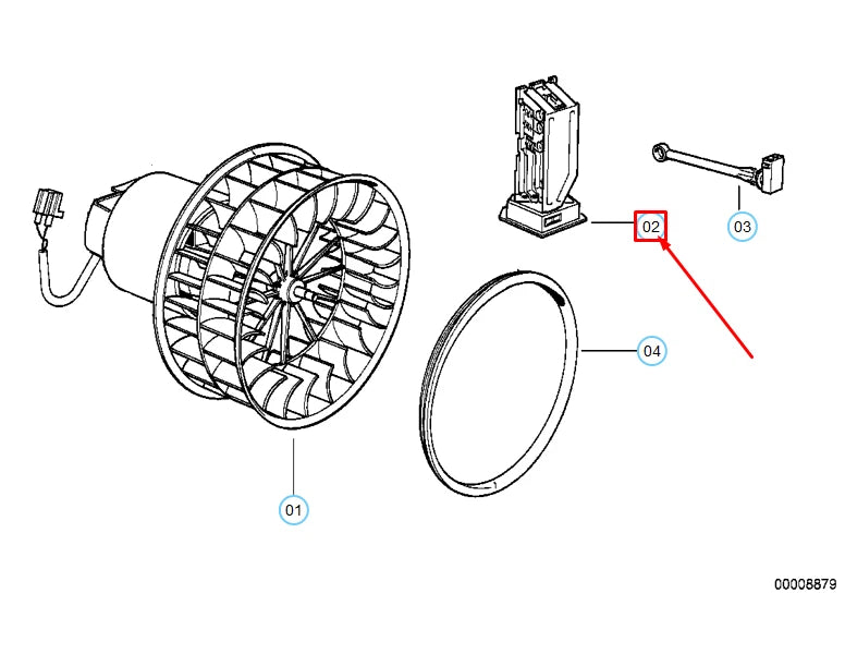 NEW BMW 3 E36 HEATER BLOWER RESISTOR 64118391705 8391705 ORIGINAL