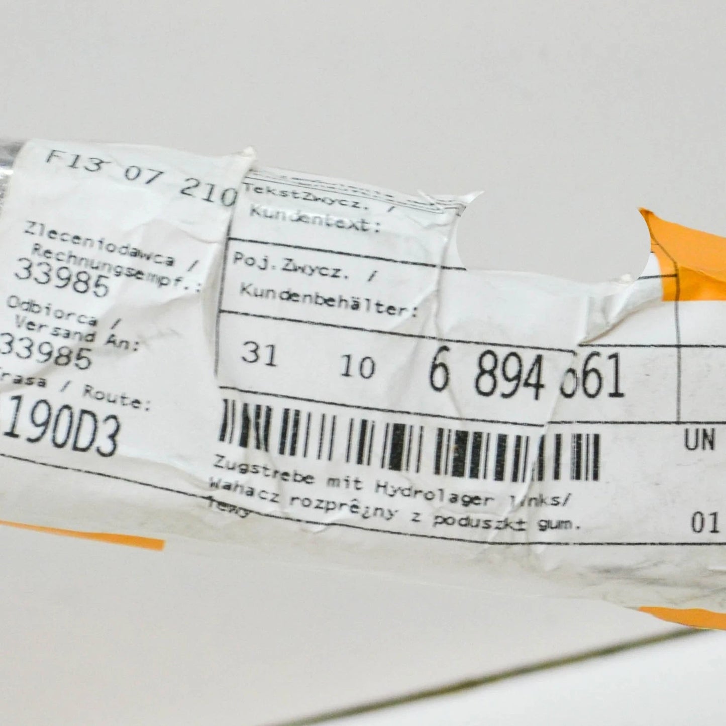 NEW BMW 3 G20 G21 FRONT LEFT CONTROL ARM HYDRAULIC M 31106894661 ORIGINAL