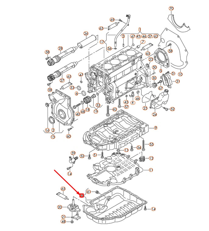 NEW AUDI A4 8K B8 ENGINE OIL PAN 06H103600AA ORIGINAL