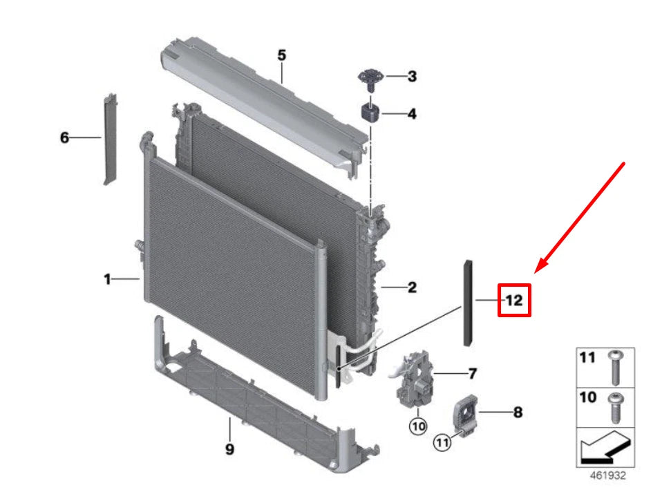 NEW BMW 8 COUPE G15, F92 COOLANT TEMPERATURE SENSOR 8650714 13628650714 ORIGINAL