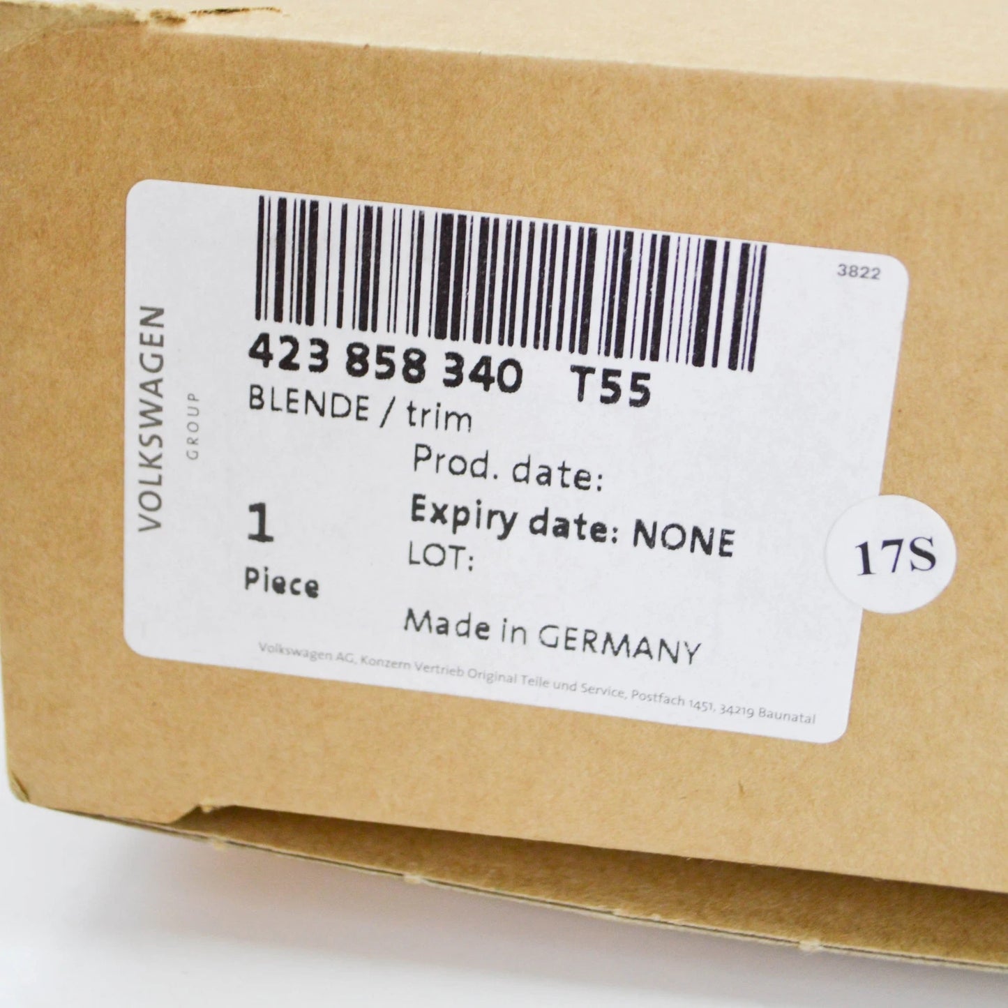 NEW AUDI R8 42 INSTRUMENT PANEL SIDE MOLDING TRIM LHD 423858340T55 ORIGINAL