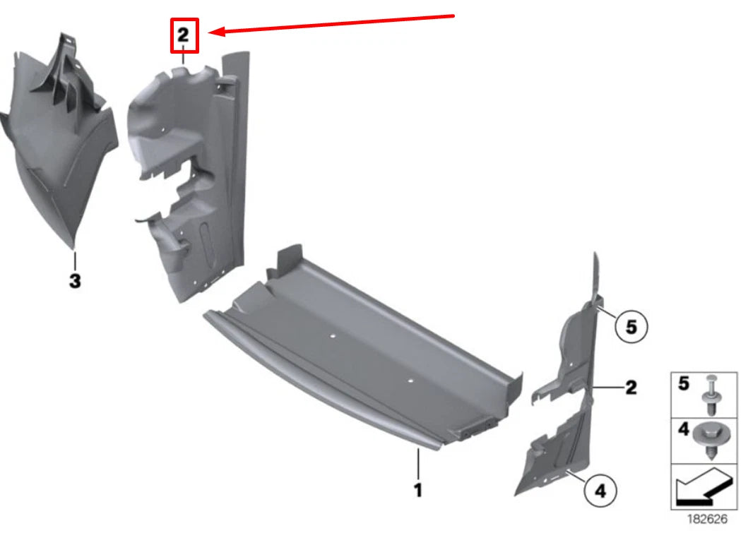 NEW BMW Z4 E89 LEFT RADIATOR SUPPORT SIDE PANEL 7192197 51747192197 ORIGINAL