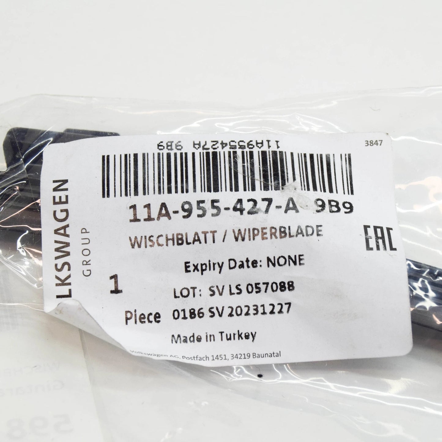 NEW VOLKSWAGEN ID.4 E21 REAR AERO WIPER BLADE 11A955427A9B9 ORIGINAL