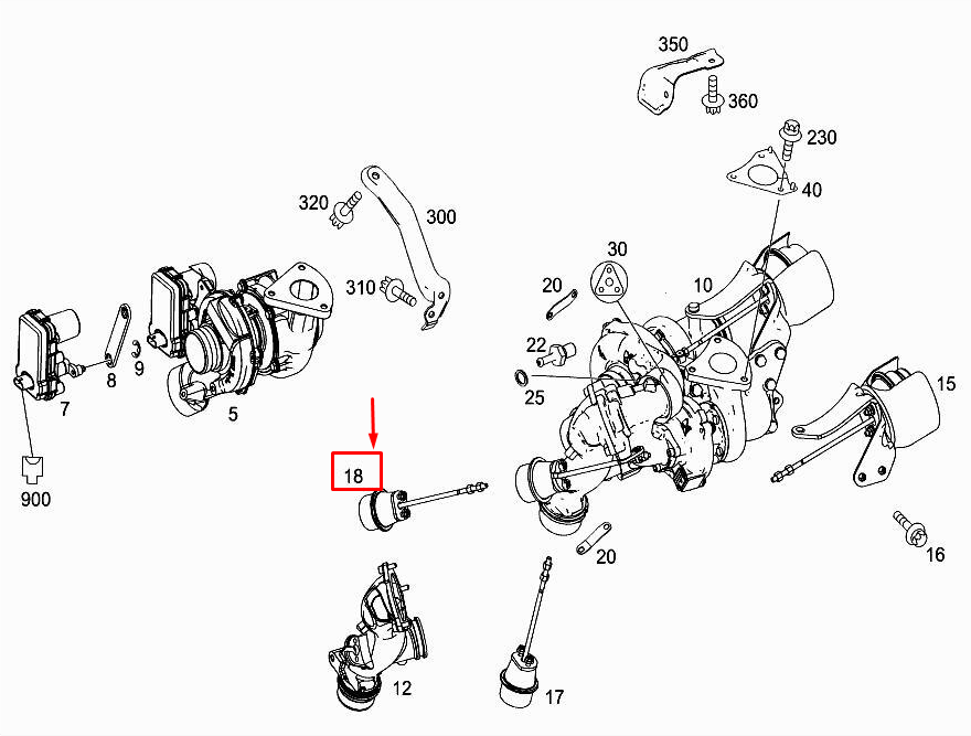 NEW MERCEDES-BENZ ML W166 VACUUM CELL A6510900166 ORIGINAL