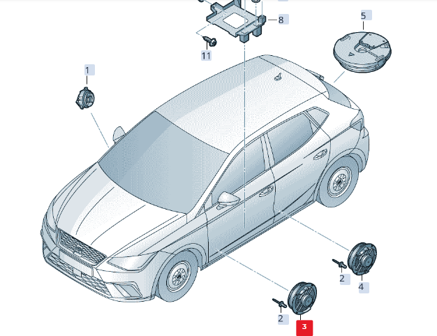 new volkswagen t-roc a11 front door loudspeaker 2ga035453 original