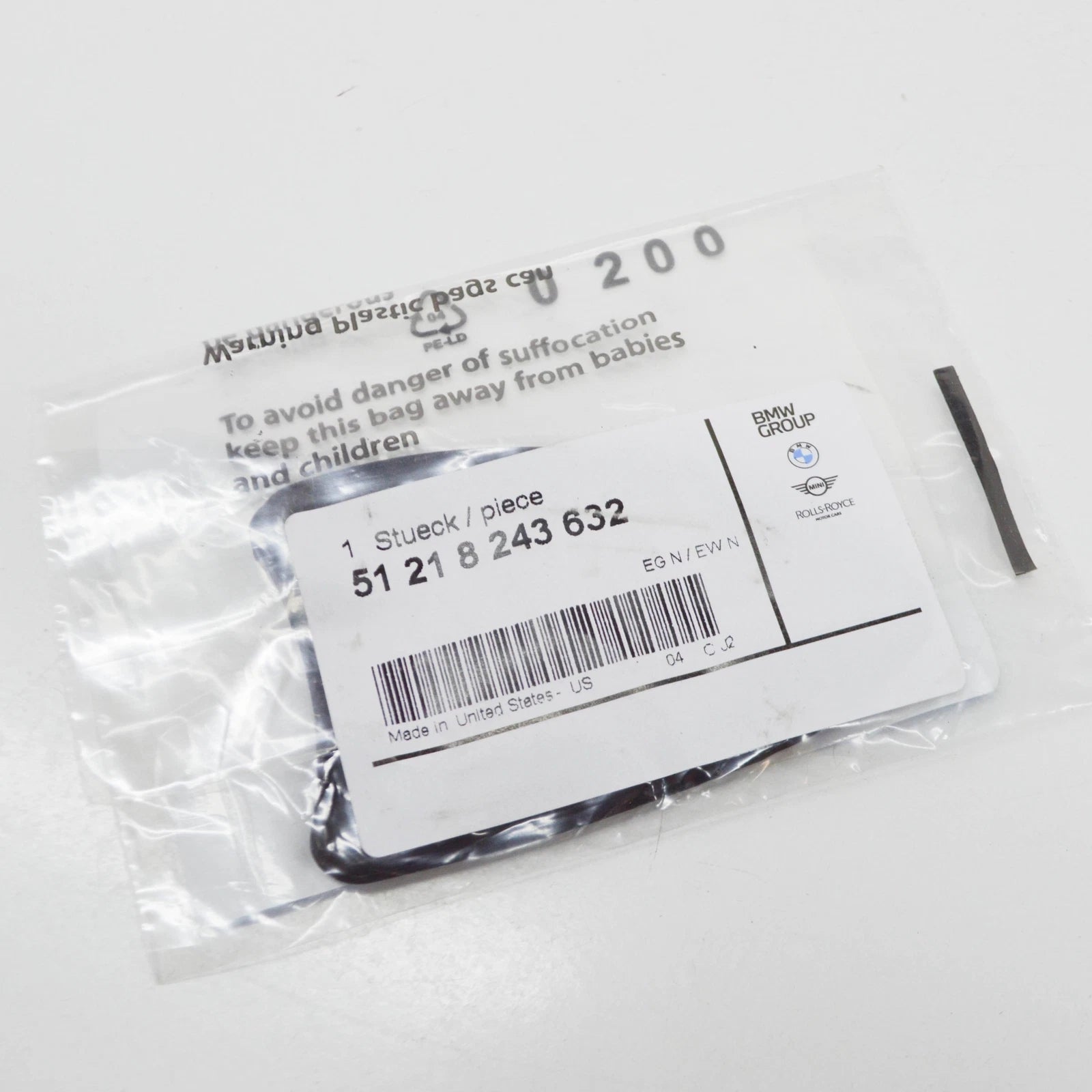 NEW BMW X5 E53 RIGHT OUTER DOOR HANDLE BASE PAD SEAL 51218243632 8243632