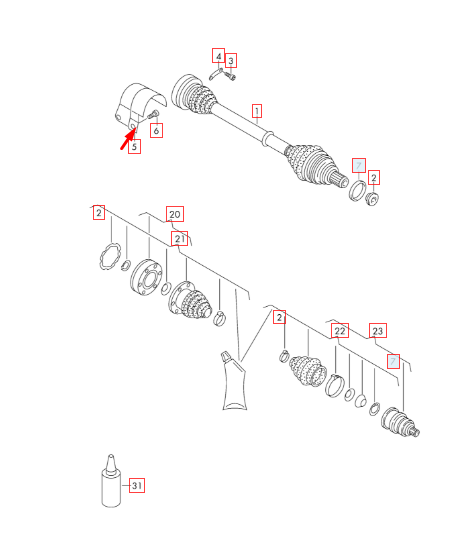 NEW AUDI A1 8X1 FRONT RIGHT DRIVE SHAFT HEAT SHIELD 5Q0407721 ORIGINAL