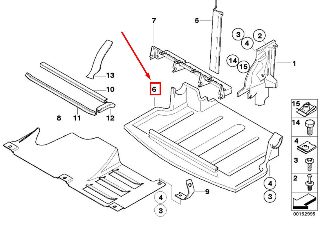 NEW BMW Z4 E86 FRONT ENGINE UNDERHOOD SHIELD COVER 7895804 51717895804 ORIGINAL