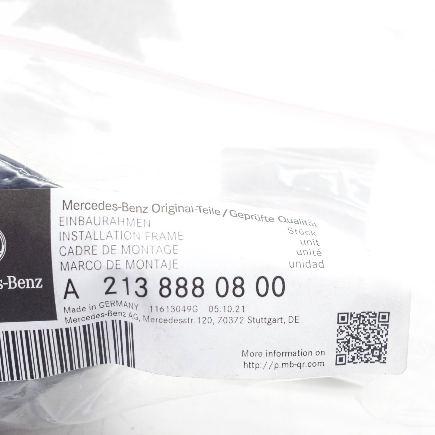 NEW MERCEDES-BENZ E W213 FRONT CAMERA CAP COVER A2138880800 ORIGINAL