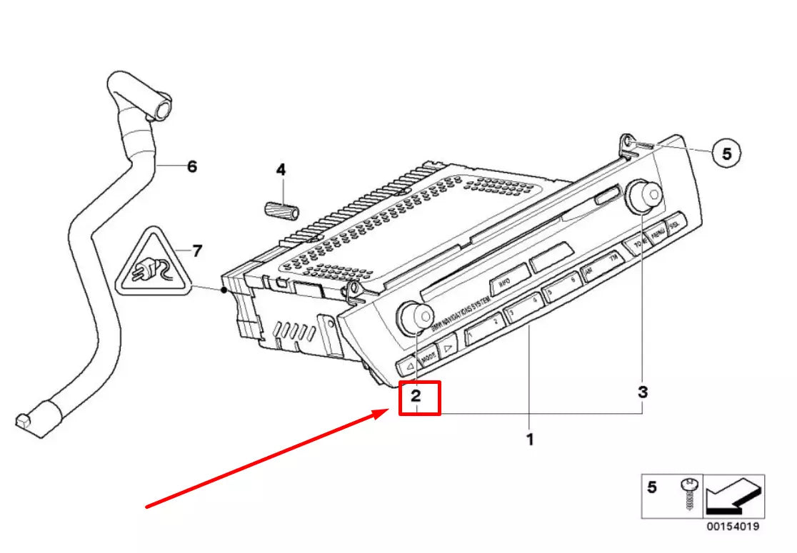 NEW BMW X3 E83 RADIO KNOB BUTTON 65129185188 9185188 ORIGINAL