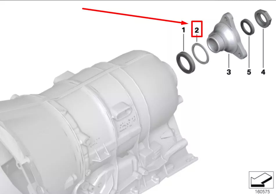 NEW BMW X1 E84 AUTOMATIC TRANSM. COMPENSATING PLATE 24207521972 7521972 ORIGINAL
