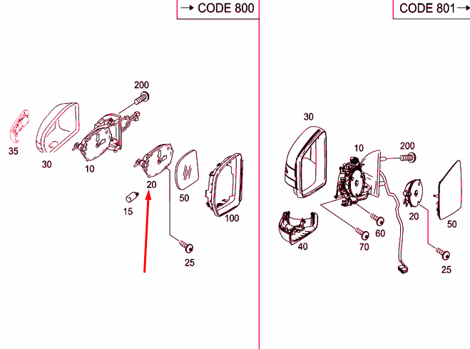 NEW MB ML W164 FRONT LEFT DOOR MIRROR ADJUSTMENT MOTOR A1718200942 ORIGINAL