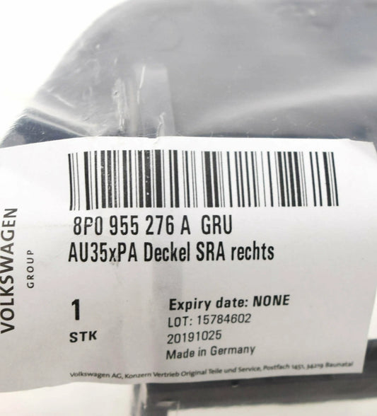 NEW AUDI A3 S3 8P RIGHT HEADLIGHT WASHER COVER 8P0955276AGRU 2007