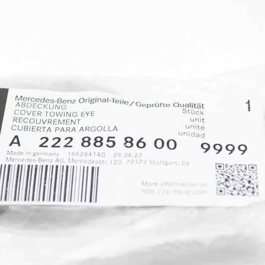 NEW MERCEDES-BENZ S W222 FRONT BUMPER TOW HOOK EYE COVER A22288586009999