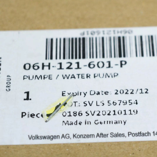 NEW AUDI A6 AVANT C7 ADDITIONAL WATER COOLANT PUMP 06H121601P ORIGINAL