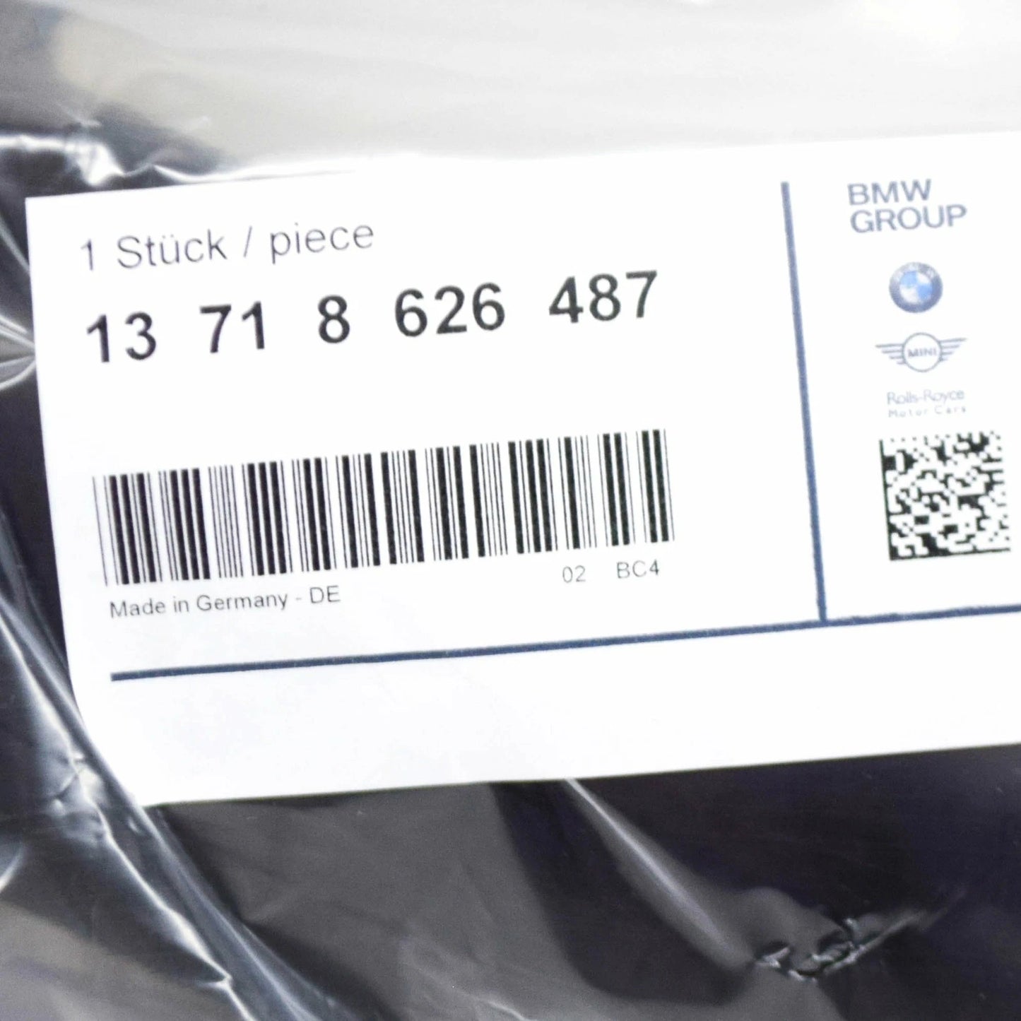 NEW BMW 6 CABRIO F12 ENGINE AIR INTAKE HOSE 13718626487 ORIGINAL