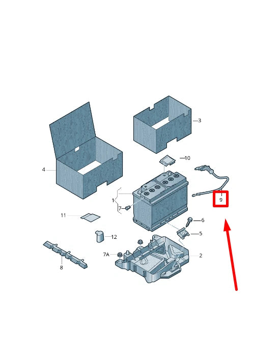NEW VW POLO 6R, 6C NEGATIVE EARTH CABLE 6C0915181A ORIGINAL