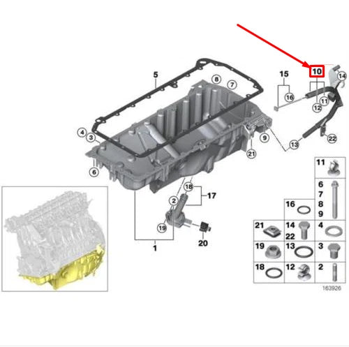NEW BMW X5 E70 ENGINE OIL DIPSTICK GUIDE TUBE 11437800688 7800688 ORIGINAL