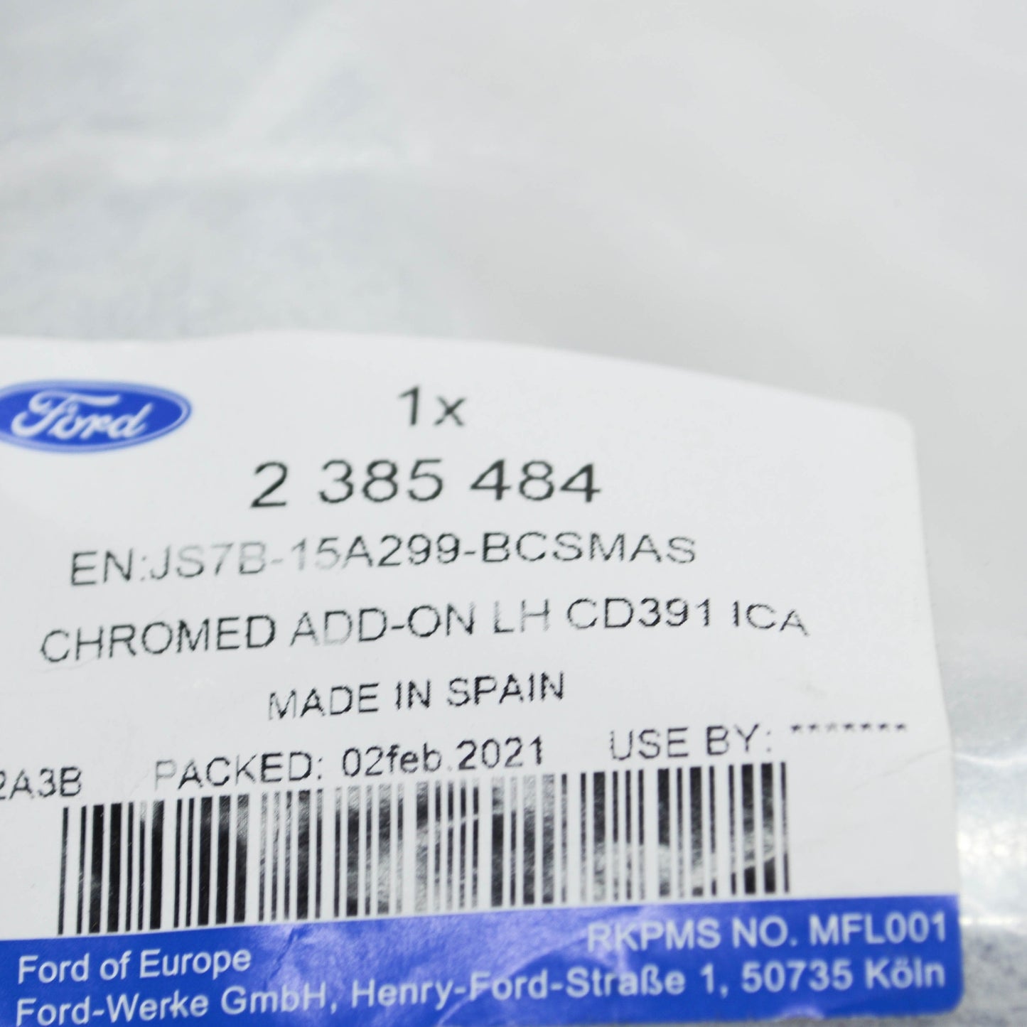 new ford mondeo mk5 front left fog lamp grille trim 2385484 original