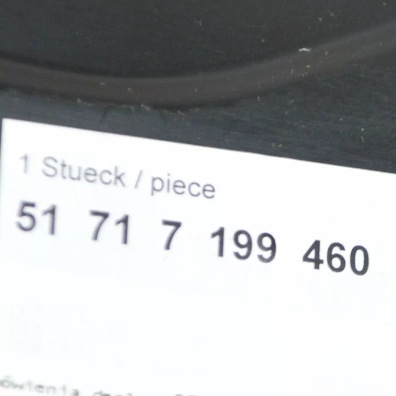 NEW BMW Z4 E89 FRONT WHEEL SPLASH GUARD RIGHT COVER LOWER 51717199460 ORIGINAL