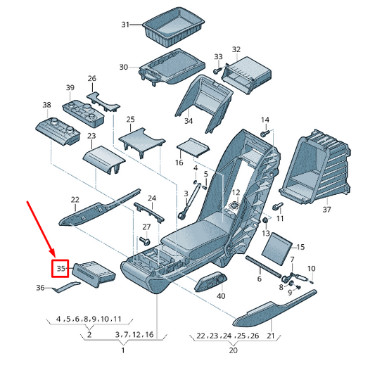 new audi a8 4h rear seat cup holder 4h0885995aet1 4h0885995a et1 original