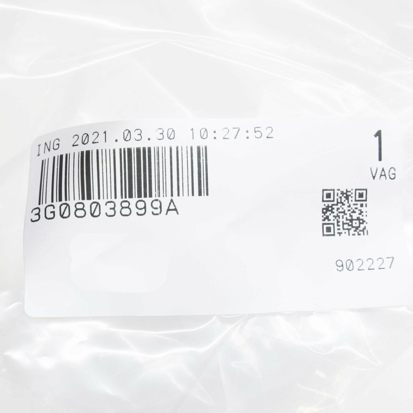 NEW VOLKSWAGEN PASSAT B8 SPARE WHEEL MOUNTING BOLT 3G0803899A ORIGINAL