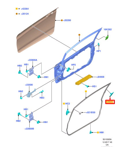 new ford fiesta mk6 wt retaining clip 1682433 original
