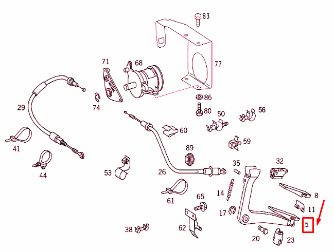NEW MERCEDES-BENZ VITO 638 ACCELERATOR PEDAL A9013000304 ORIGINAL