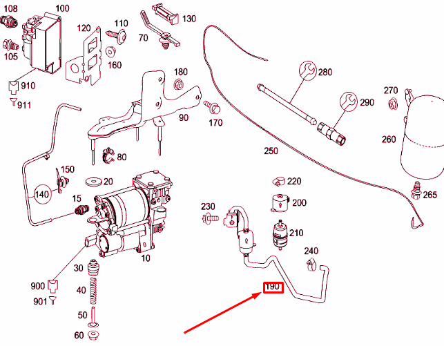 NEW MERCEDES-BENZ S W221 AIR SUSPENSION COMPRESSOR FILTER A2213200369 ORIGINAL