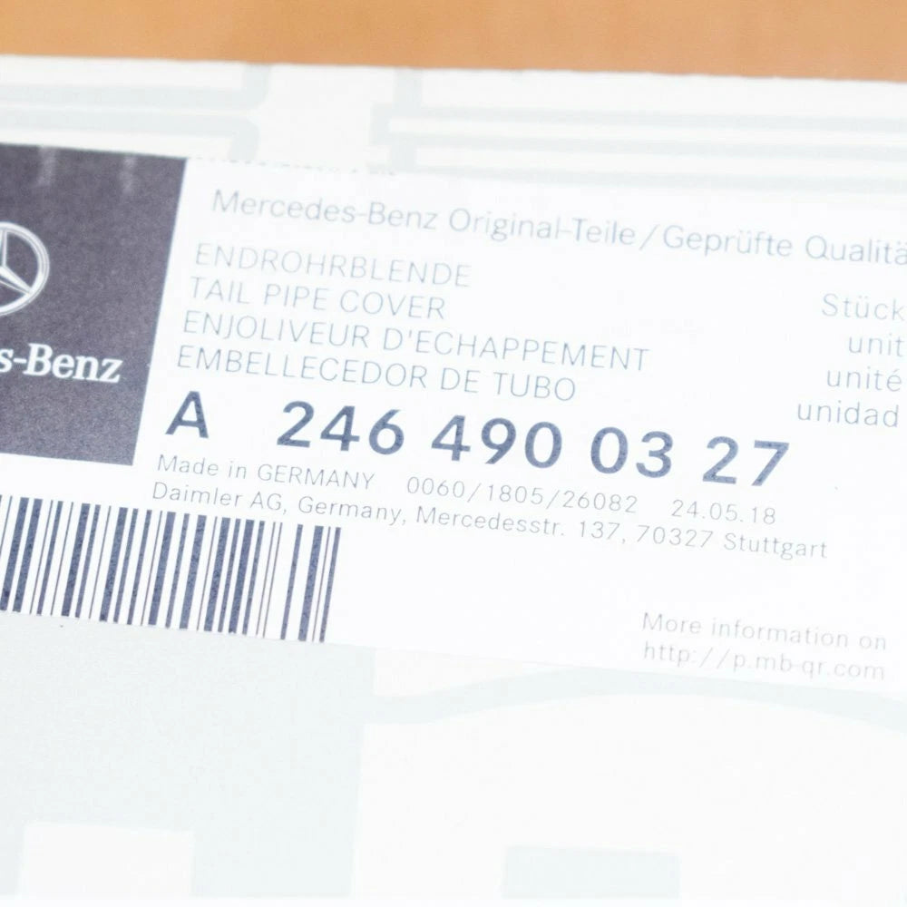 NEW MB B-CLASS W246 EXHAUST MUFFLER LEFT SIDE TIP A2464900327 ORIGINAL